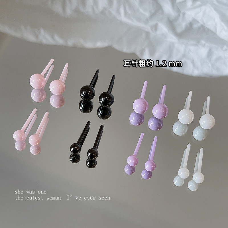 1.2mm de espessura orelha studs bio-porcelana Piercing integrado bio-cerâmica orelha studs doce cor hipoalergênico Slee