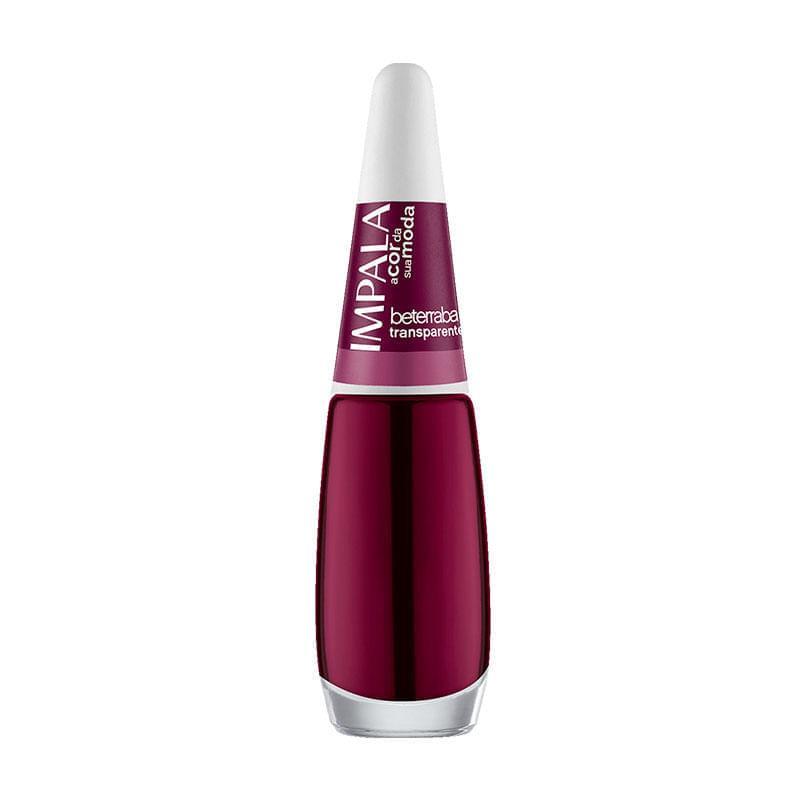 Esmalte Transparente Impala A Cor da Sua Moda Beterraba 7,5ml em Oferta na Shopee