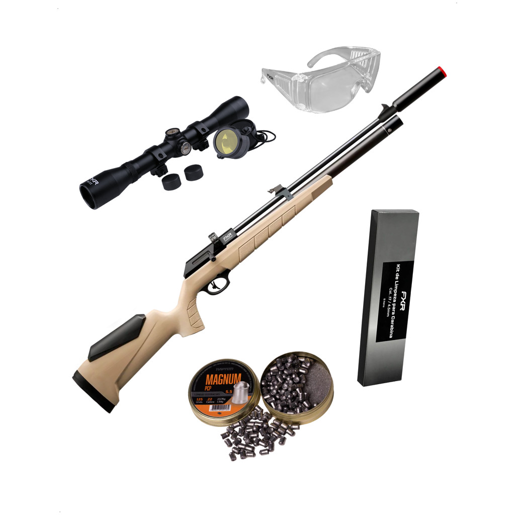 Carabina Pressão Pcp Artemis G3 Pr900 Tan 5.5mm +Luneta+Kit