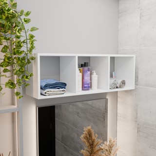 Nicho Retangular Triplo Sem Fundo 90x30x25 Sala Escritório Cozinha Quarto Lavanderia em Oferta na Shopee