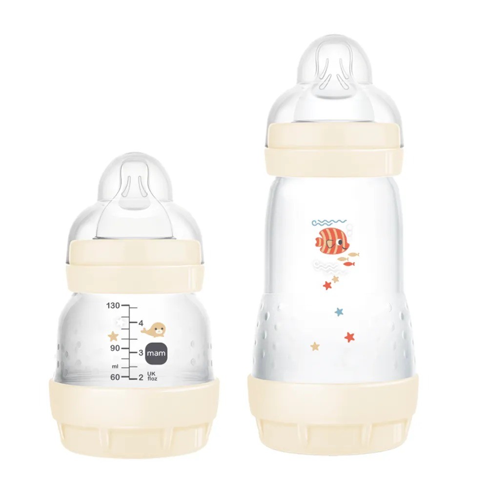 Kit Mamadeira MAM Easy Start Anticólica - 130ml + 260ml  NEUTRO