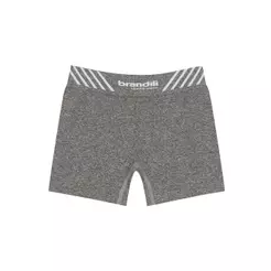 Cueca boxer infantil menino em poliamida Brandili Cinza