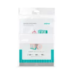 Papel Fotográfico Adesivo Brilho Mimo - 115 gr - A4 - 20 unds