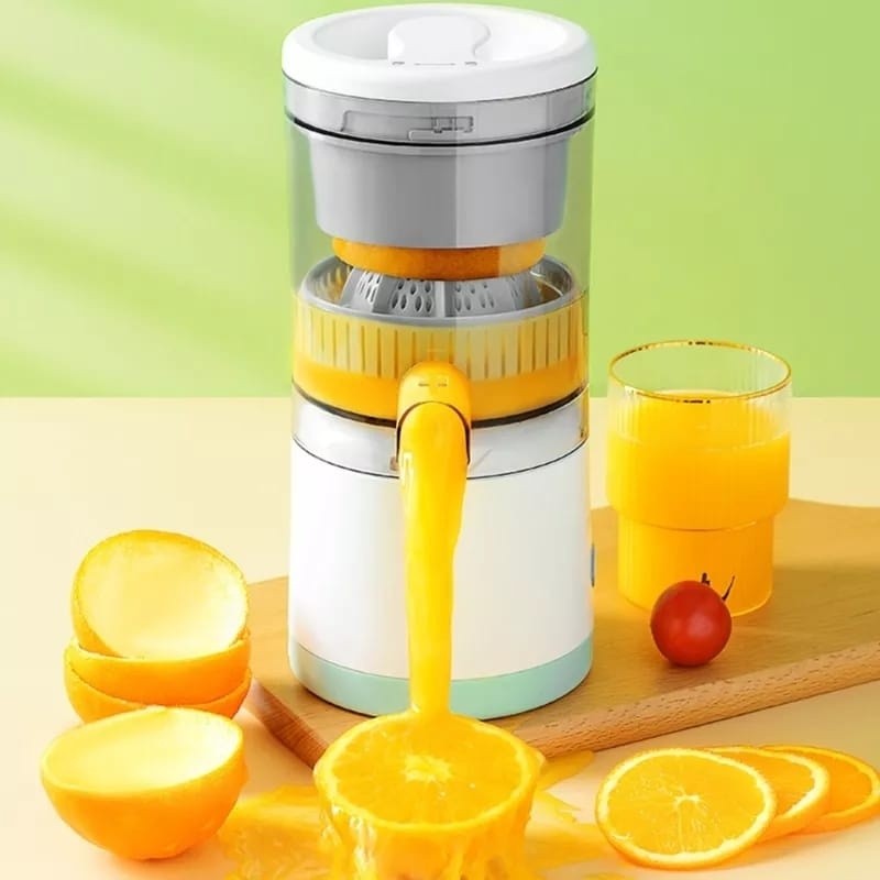 Espremedor Elétrico De Fruta Suco Limão Laranja Recarregável em Oferta na Shopee