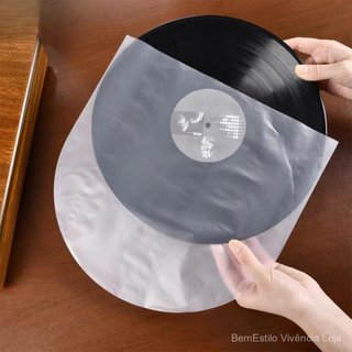 HW 50 Pçs 7/10/12 Polegada Protetor De Registro De Vinil LP Sacos De Plástico Anti-Estático Mangas Exterior Interior Cap