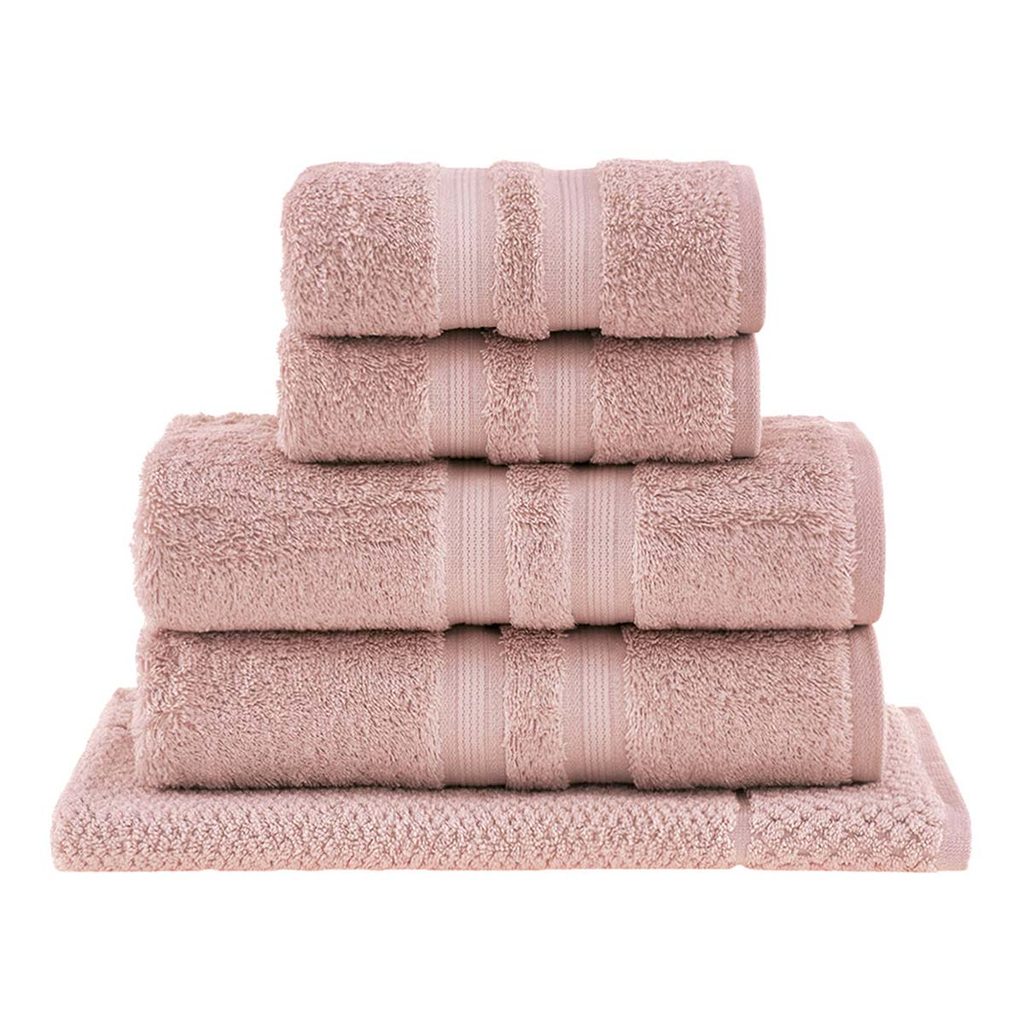 Jogo Toalha Gigante Algodão Egípcio 5 Peças Rosa Blush Buddemeyer