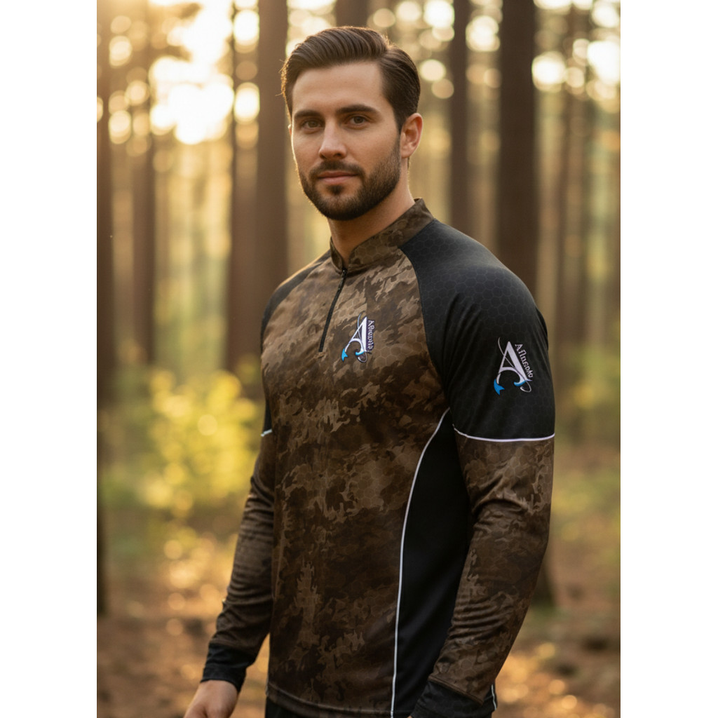 Camisa de Pesca UV50+ Camuflada Stealth Canyon em Oferta na Shopee