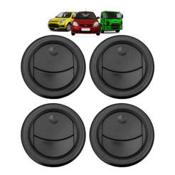 Kit 4 Difusor Saida De Ar Painel Ford Ka 08 09 A 2013 Preto