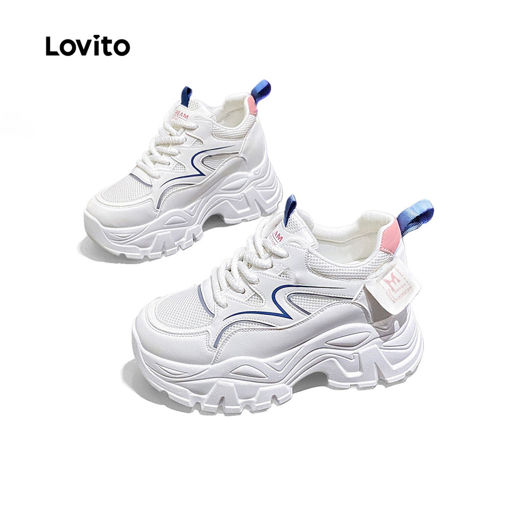Lovito Tênis Simples Esportivos para Mulheres LFA91131
