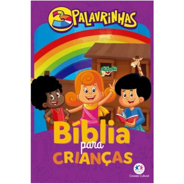 Livro Bíblia 3 Palavrinhas - Bíblia para Crianças em Oferta na Shopee