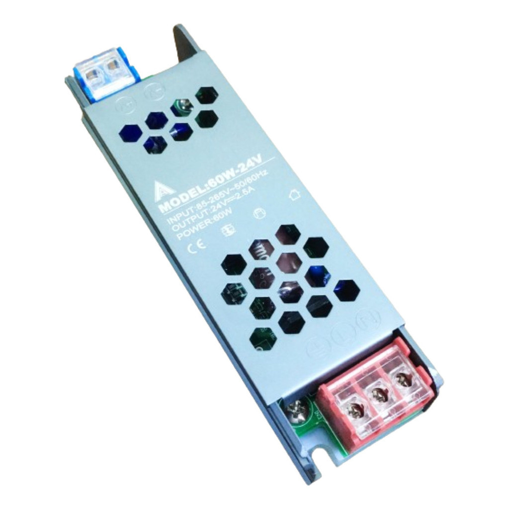 Fonte Chaveada 24v 2.5a 60w P/ Cftv Fita Led Som Automotivo
