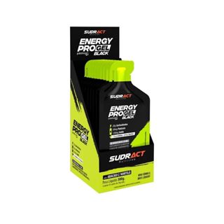 Energy Pro Gel Black - Caixa com 10 sachês de 30g Abacaxi com Hortelã - Sudract Nutrition em Oferta na Shopee
