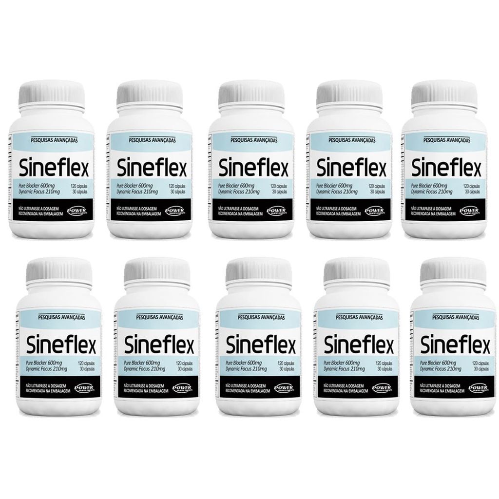 Kit 10 Sineflex - 150 Cápsulas - Power Supplements