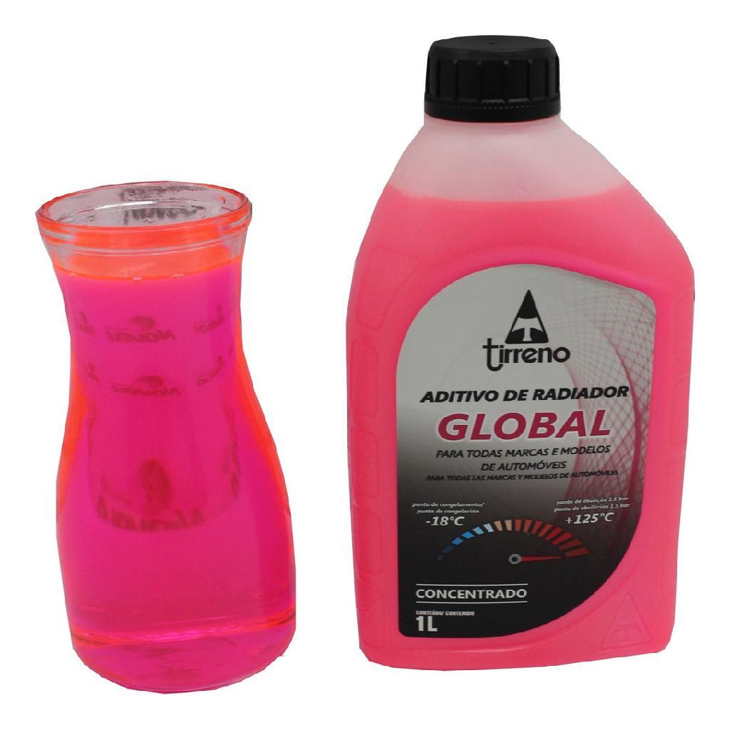 Detalhes do Aditivo Radiador Concentrado Orgânico Global Rosa 1 Litro