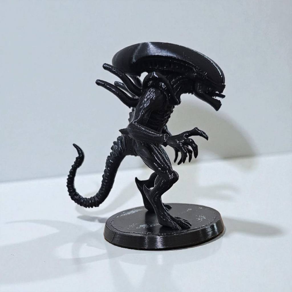 Alien Xenomorph Filme de Terror Impressão 3D Coleção Decoração Preto