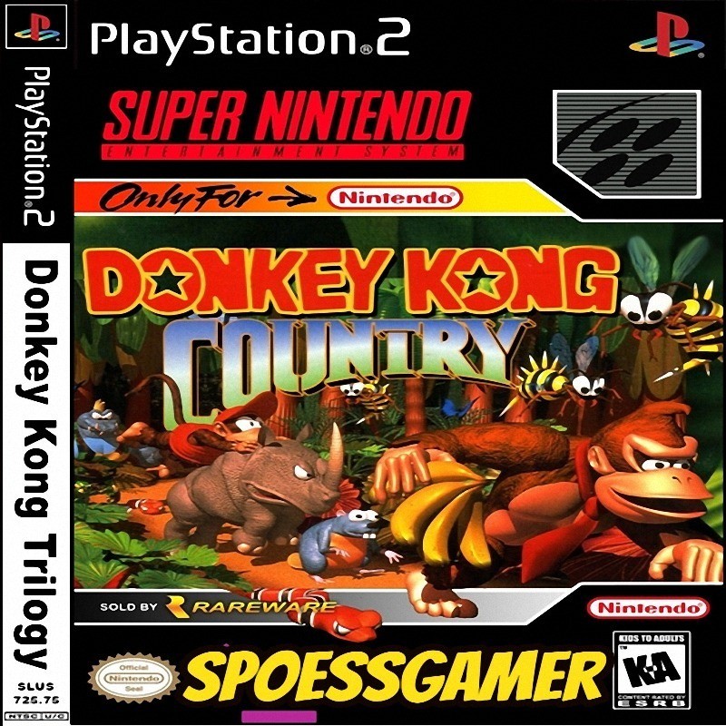 Donkey Kong Trilogy (3 Em 1) Ps2 Desbloqueado Patch