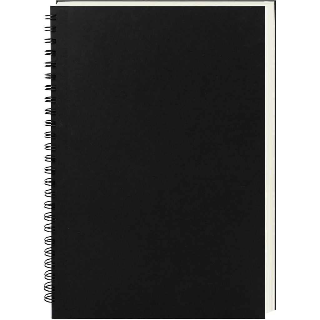 DSTELIN Caderno Espiral em Branco de 9 polegadas x 6 polegadas, 100GSM, 1 Pacote, Capa Mole, Caderno de Esboço, 160 Pági
