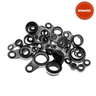 [Brbaosity2] 25 Unidades Guias De Vara De Pesca De Aço Inoxidável Kit De Reparo DIY Olho Tamanho Misto