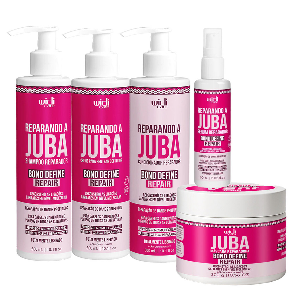 Reparador Juba Bond Define Repair Widi Care 300g 300ml 60ml em Oferta na Shopee