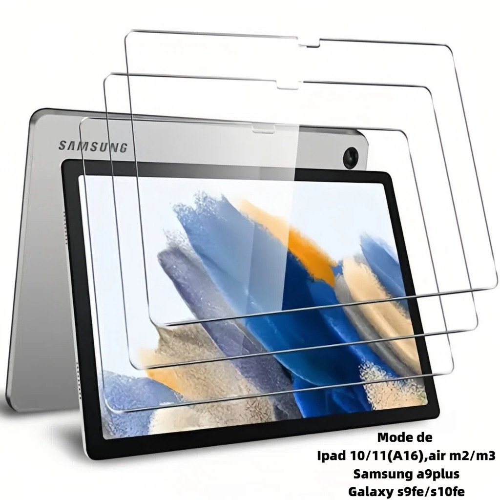 Película de Vidro Temperado iPad 10/11(A16), Air M2/M3,a9plus s9fe/s10fe – Proteção Premium em Oferta na Shopee