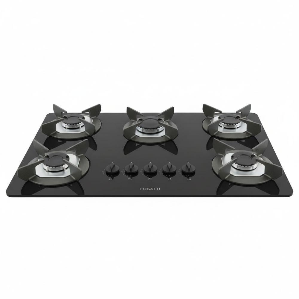 Cooktop Fogatti Safe Ferro Fundido 5 Bocas A Gas Preto Bivolt em Oferta na Shopee