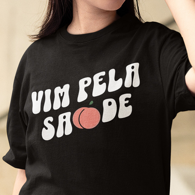 Camiseta Unissex Oversized Plus Size Feminina Masculina Premium em  PuroSISI   Vim pela Saúde Blusão Treino Academia 