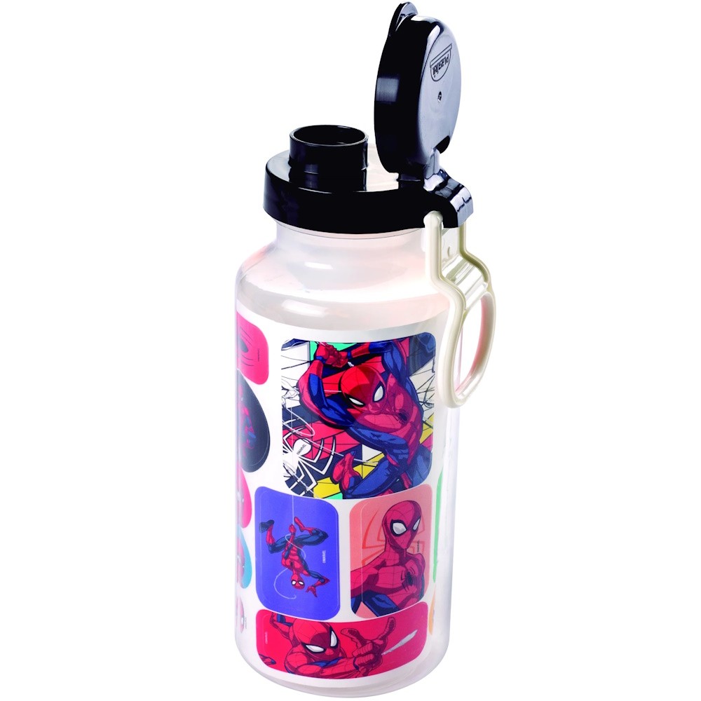 Garrafa Homem Aranha 600ml Porta Lanche Infantil Passeio Escola