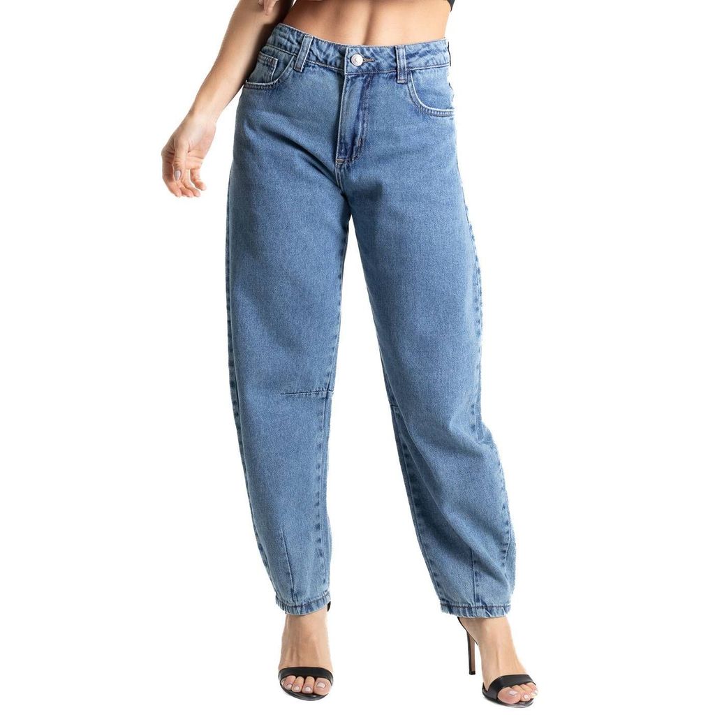 Calça Jeans Sawary Barrel - 280501 em Oferta na Shopee