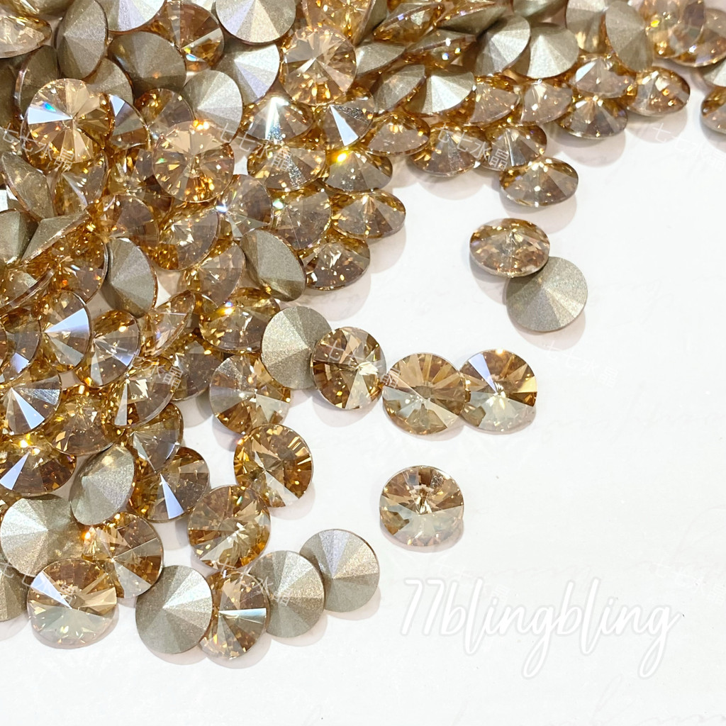 Genuíno Shijia cristal Huazi 1122 UFO satélite apontou fundo diamante SS39 dourado fantasma Manicure acessórios