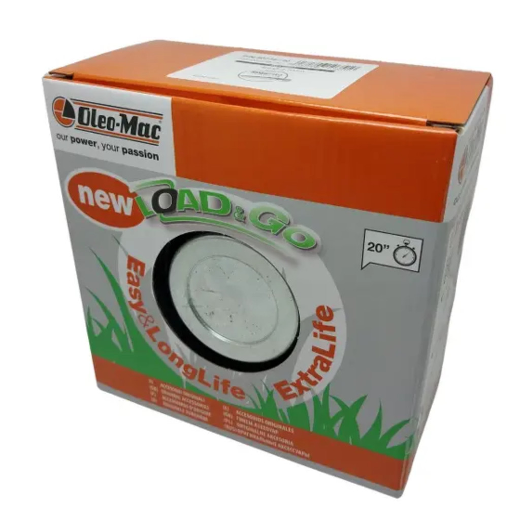 Kit Carretel Fio Nylon Automático Load Go Oleo Mac + Adaptador Para Roçadeira