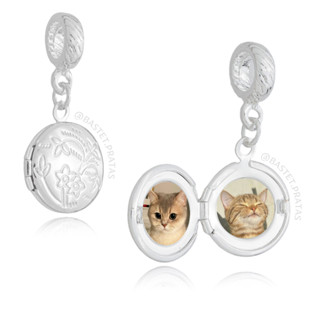Berloque Relicário com sua Foto dentro Pingente Pulseira Life Personalizado Envio Expresso em Oferta na Shopee