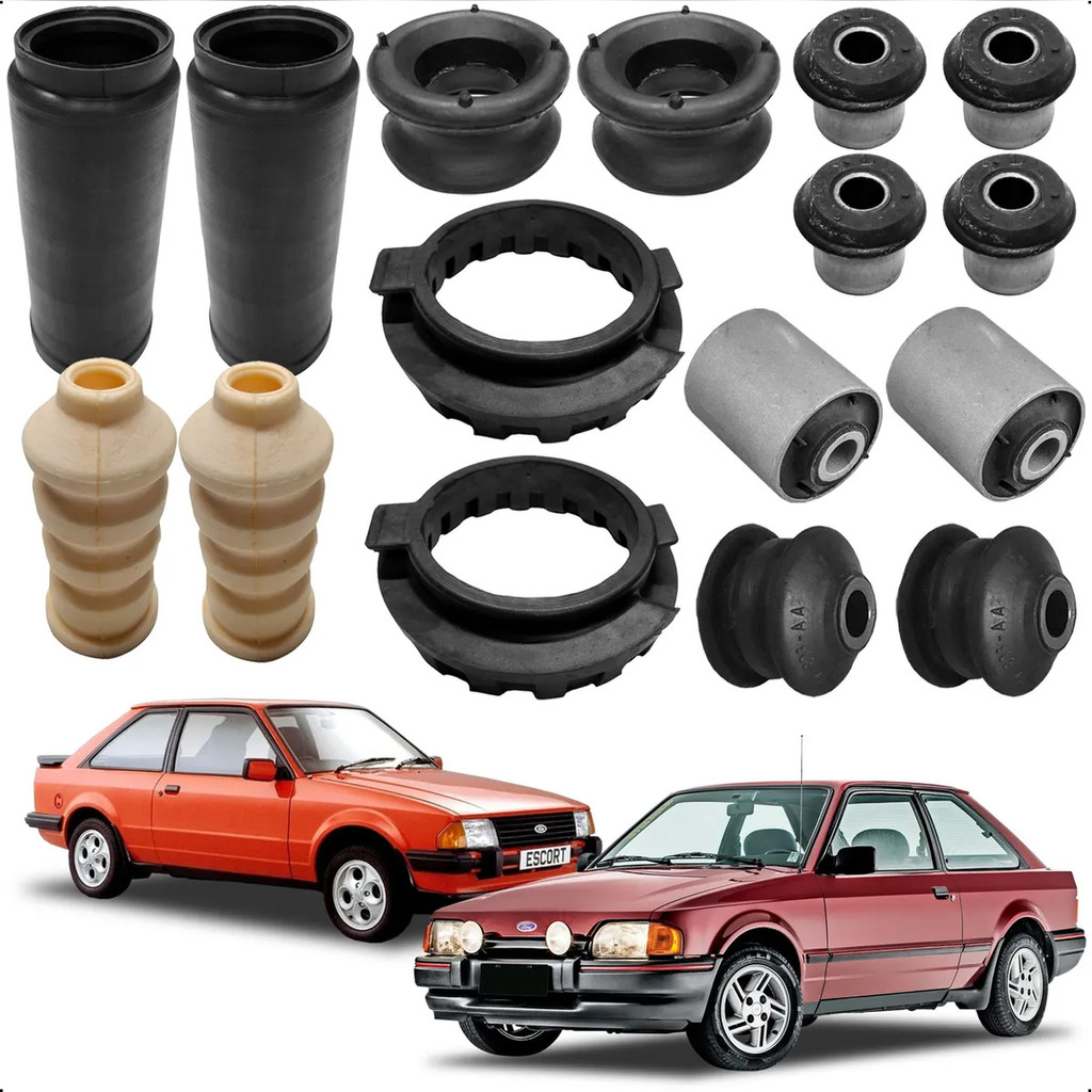 KIT BUCHAS BATENTES DA SUSPENSÃO TRASEIRA ESCORT VERONA APOLLO 1984 ATÉ 1992