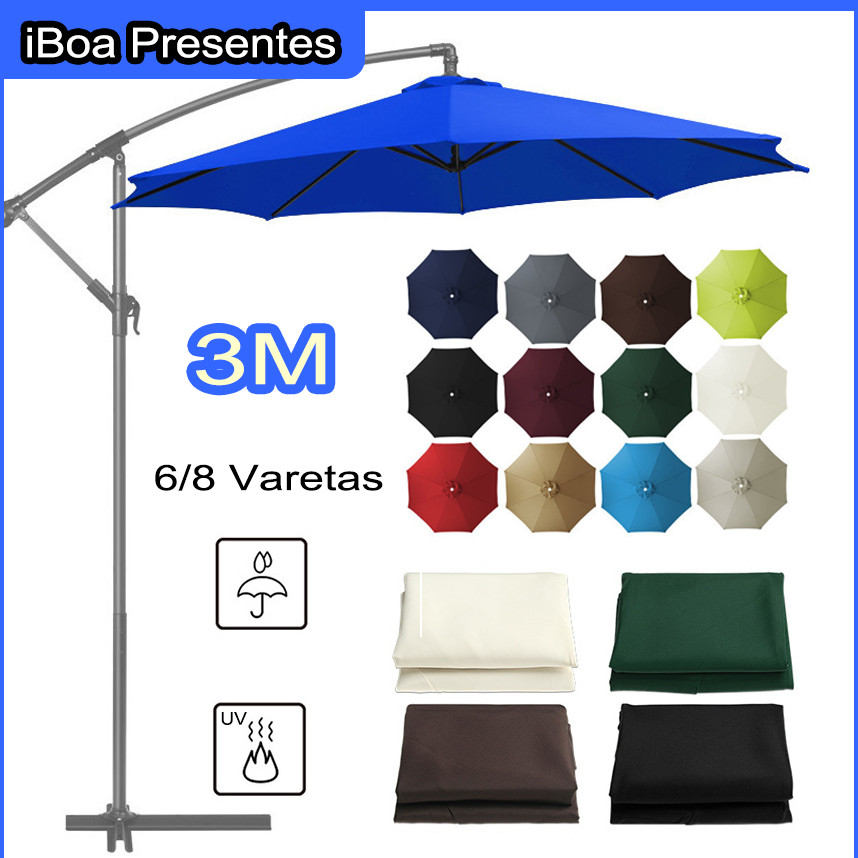 (Sem suporte)-Tampa de substituição Cobertura Para Ombrelone 3m Sem Base 8 Varetas em Oferta na Shopee