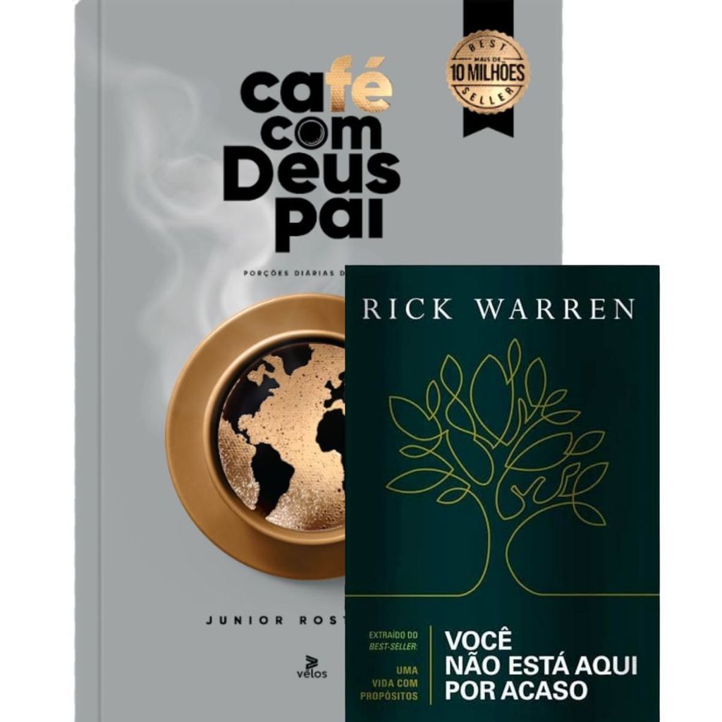 Kit 2 Livros | Café com Deus Pai 2026 - Porções de Amor + Você não está aqui por acaso | Rick Warren