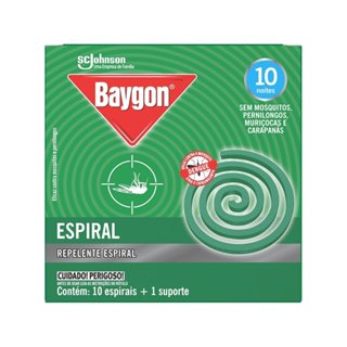 Inseticida Espiral Baygon - Embalagem com 10 Unidades em Oferta na Shopee