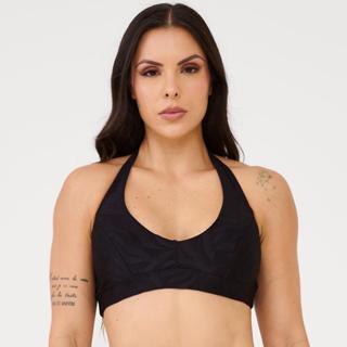 Top Frente Única Preto Texturizado em Oferta na Shopee