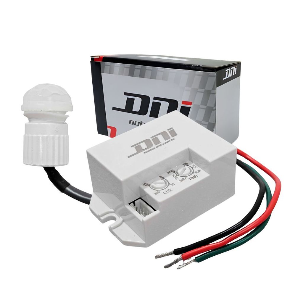 Mini Sensor de Presença para Embutir Teto Parede Bivolt DNI 6029 Sensor Presença Automático