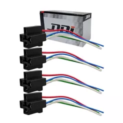 Kit 4 Chicote com Soquete para Relé Auxiliar 4 Terminais Bivolt 12/24V DNI 7502