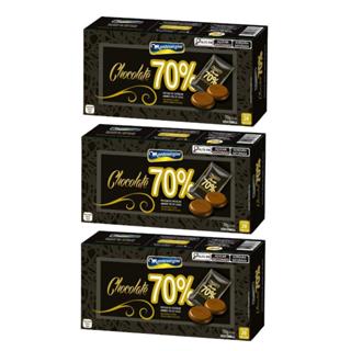 Pastilhas de Chocolate, Montevérgine 70% Cacau, 3 Caixas 70g em Oferta na Shopee