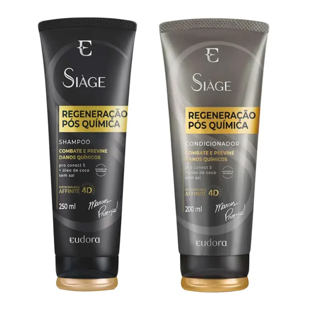 Kit 1 Condicionador Siàge Regeneração Pós Química 200ml em Oferta na Shopee