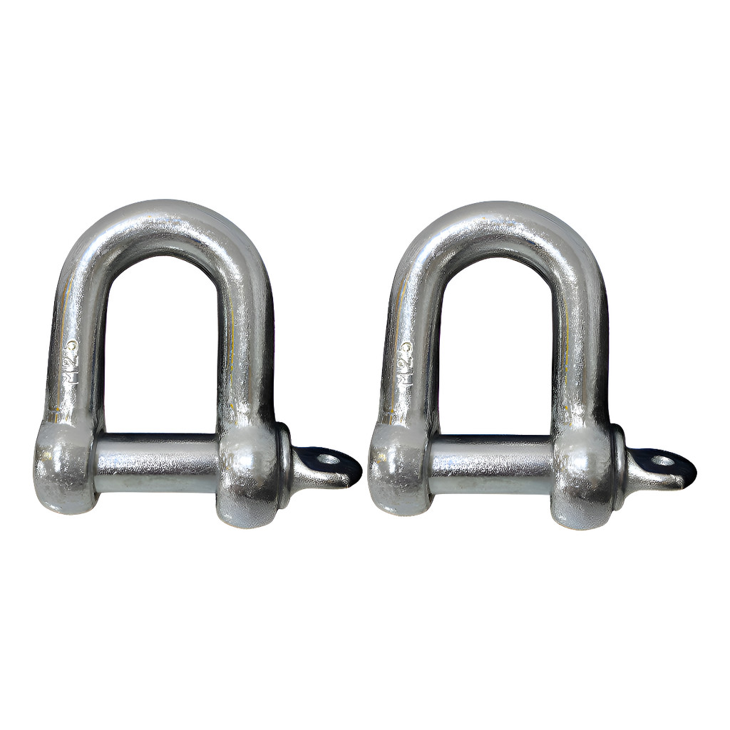 Kit 2 Manilha Reta Leve 5/8 Polegada Pino Roscado Aço Carbon em Oferta na Shopee