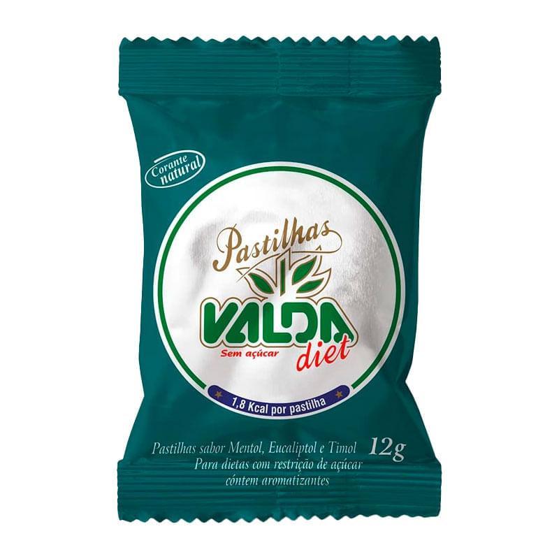 Pastilha Valda Diet Sabor Mentol, Eucaliptol e Timol Sem Açúcar 12g em Oferta na Shopee