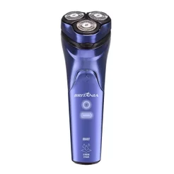 Barbeador Britânia BBA07 - A Prova D'água Cromado Azul, Bivolt