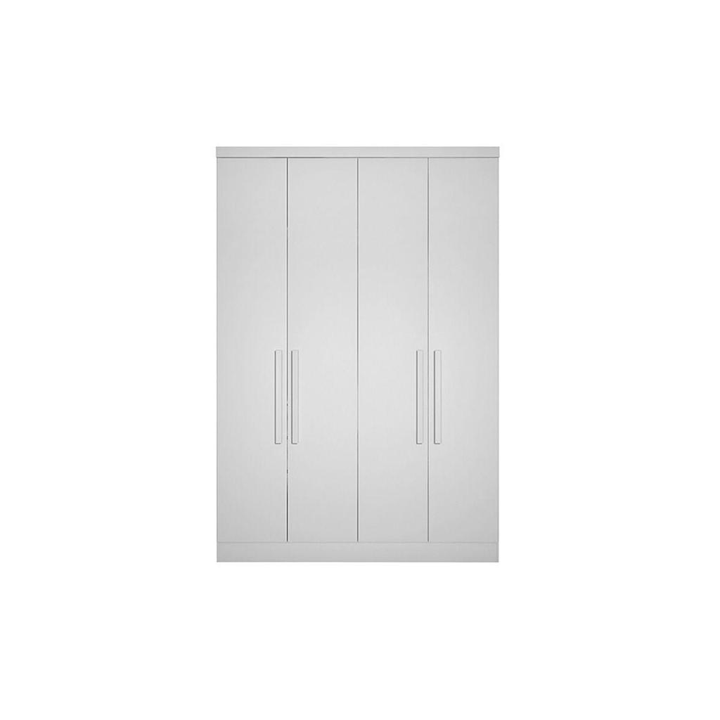 Modulado de Quarto Guarda Roupa c/ 4 Portas e 3 Gavetas Rizon/Linea Branco - Novo Horizonte em Oferta na Shopee