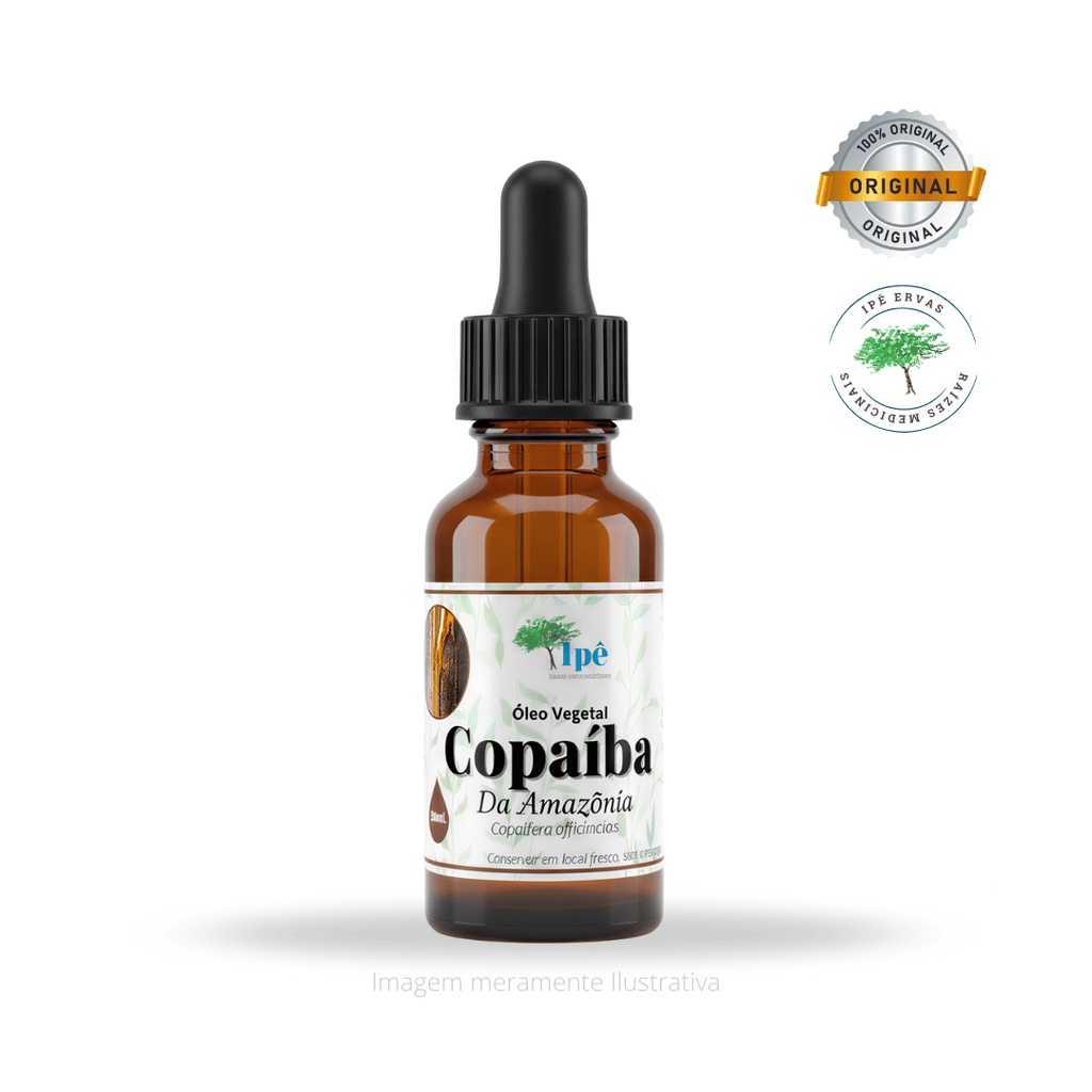 Óleo de Copaíba da Amazônia, 30ml, Conta Gota - Ipê Ervas