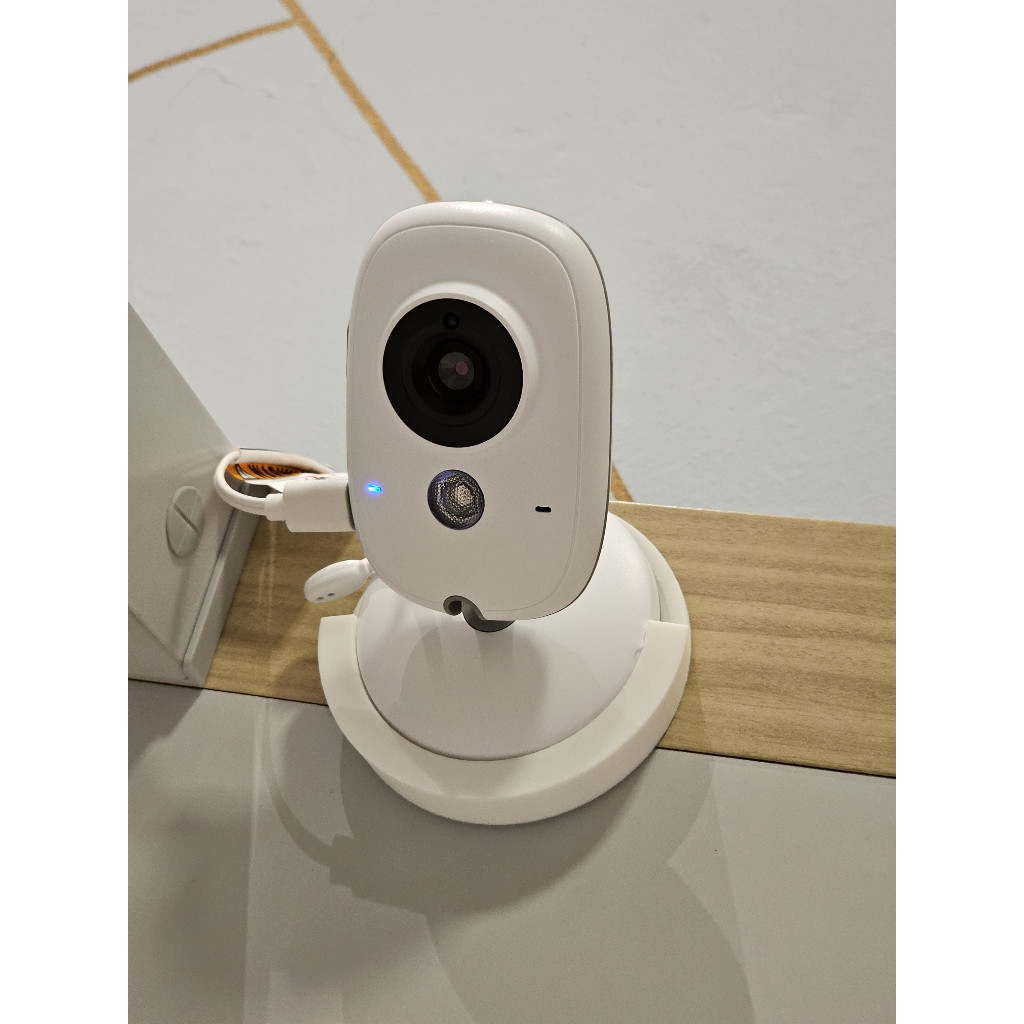 Suporte para Babá Eletrônica VB603 Berço/Parede Branco Adesivo Dupla Face — imagem 2 de 2