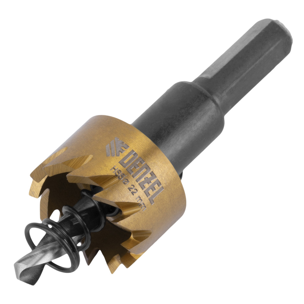 SERRA COPO, PARA METAL, REVESTIMENTO DE NITRETO DE TITANIO, 22MM, 1PC // DENZEL em Oferta na Shopee