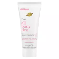 Desodorante Corporal em Creme para Peitos, Coxas, Pés e Mais Dove All Body Deo Raspberry & Rose 75g