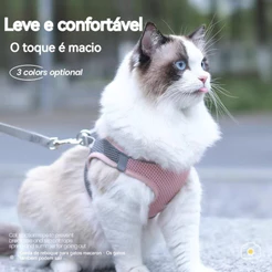 Coleira Petz Para Peitoral Trela Para Cães CãoTurfar Conforto Colete De Luxo Com Guia Coleira de Cachorro