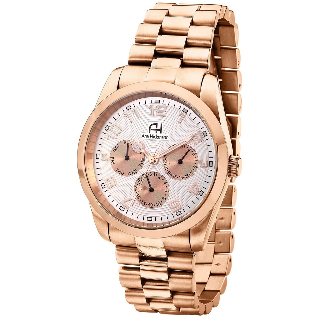 Relógio Feminino Champion Ana Hickmann Rosé MultiFunção AH30139Z Colar e Brincos em Oferta na Shopee